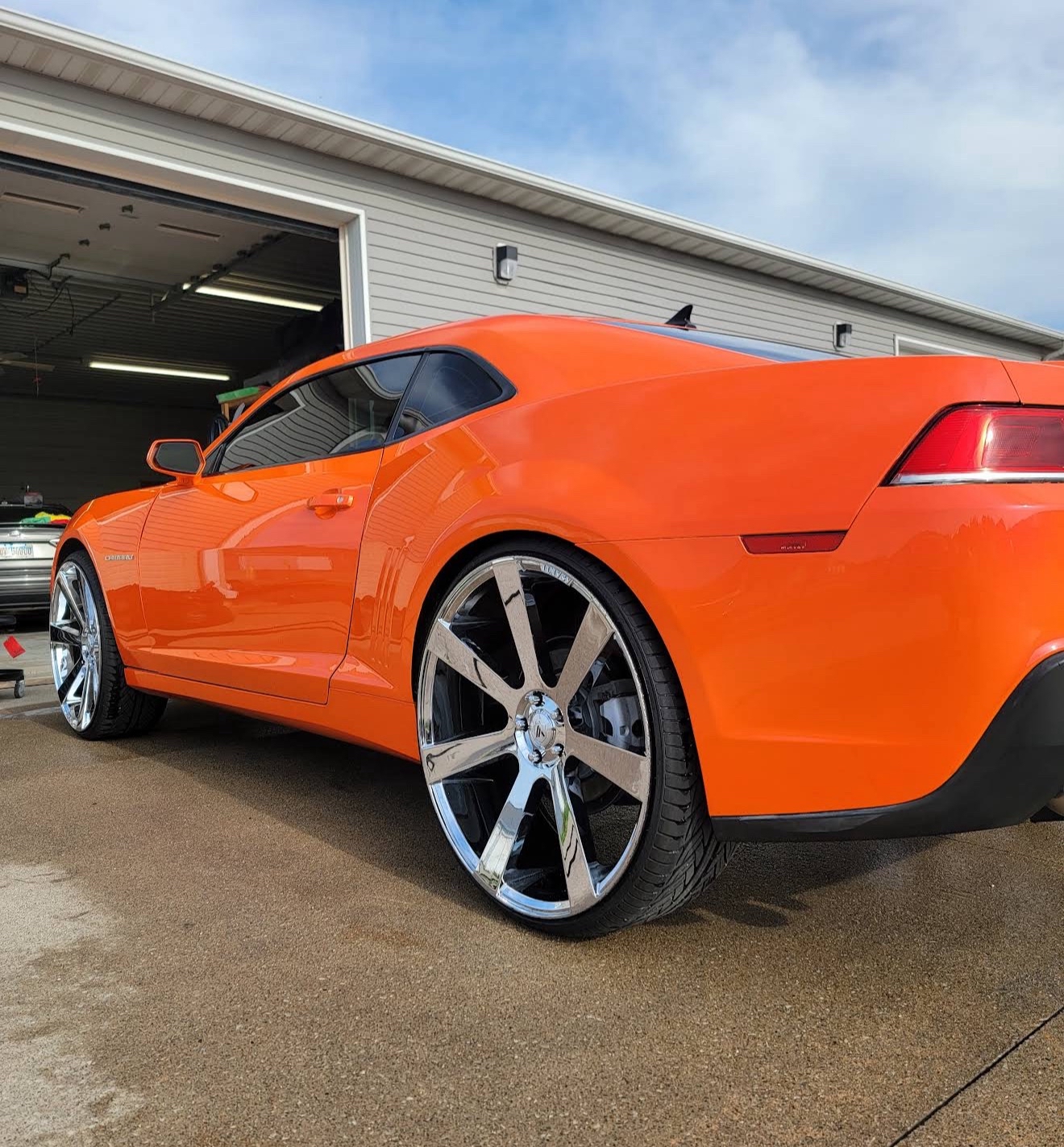 Orange Camaro Detail